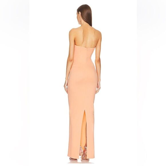 NEW Michael Costello x Revolve Briggs Gown Peach Size Small - Picture 3 of 9